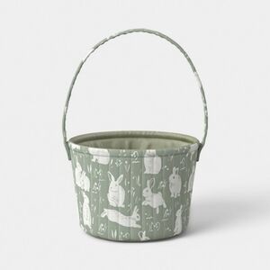 Linen Quilted Basket Green Bunny Printing - Threshold, Target Easter 2026